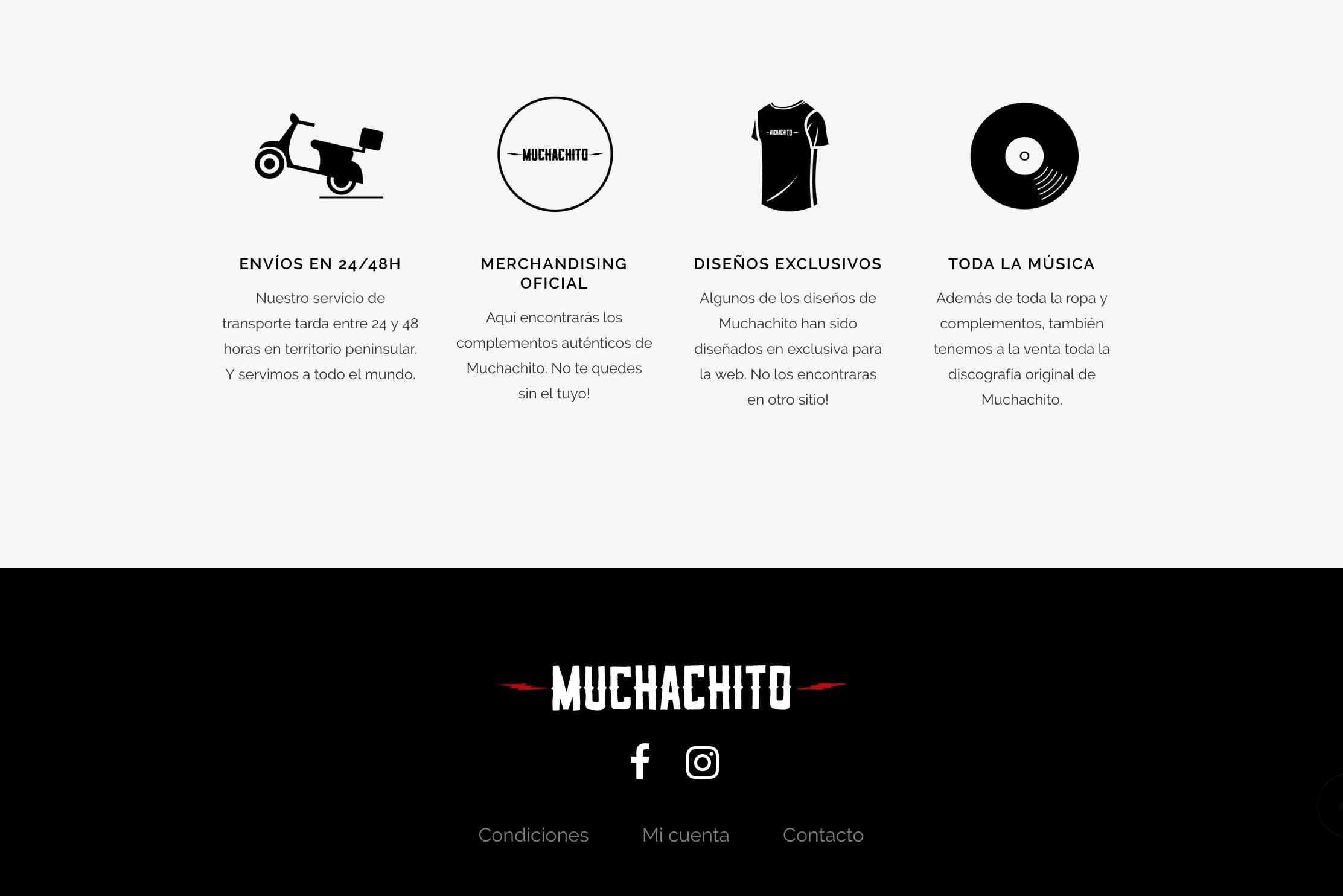 Diseño tienda online y pagina web para músicos y artistas