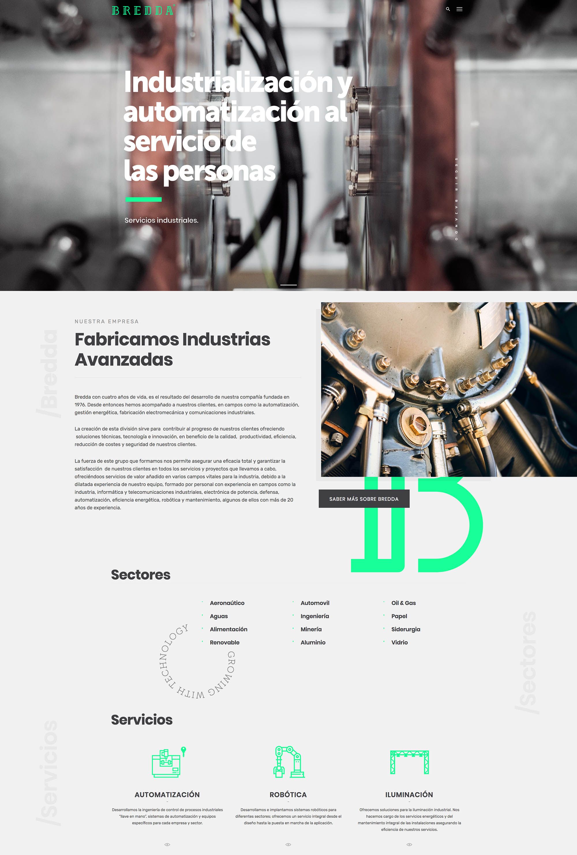 diseño web industrial