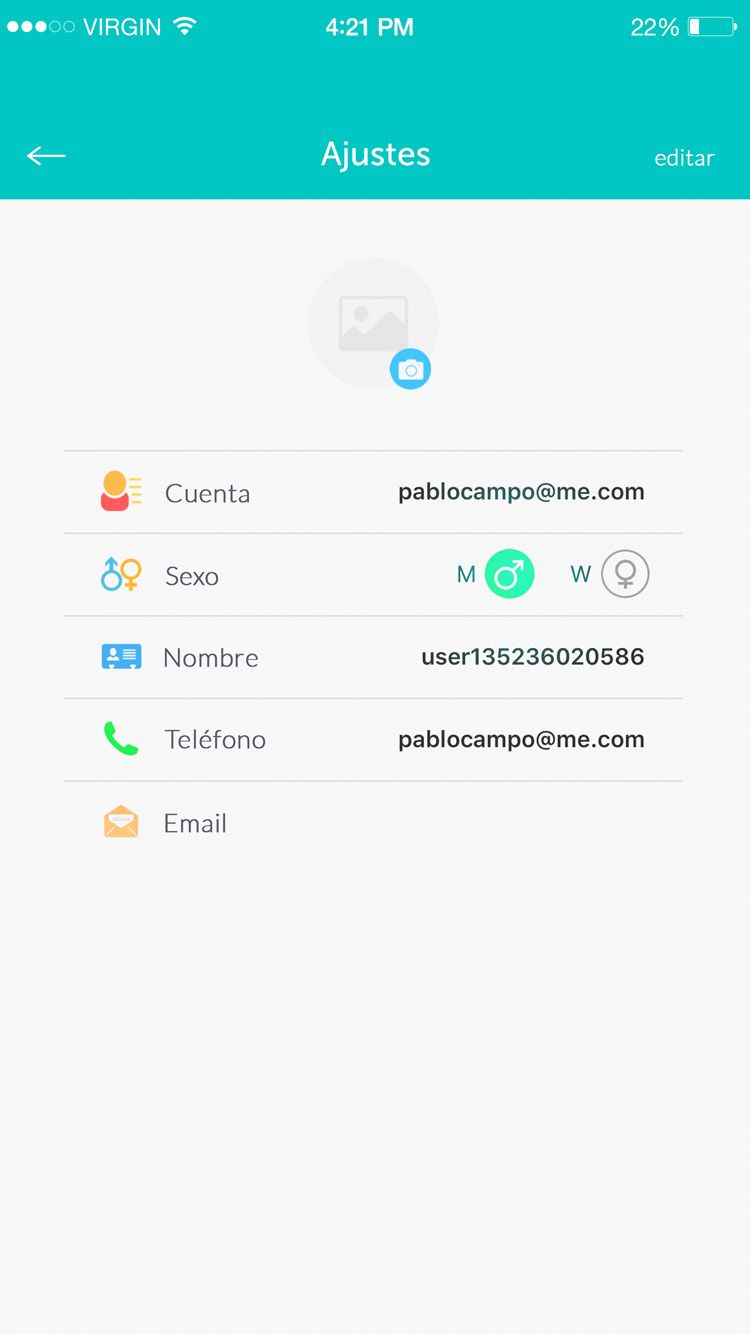 diseño app movil